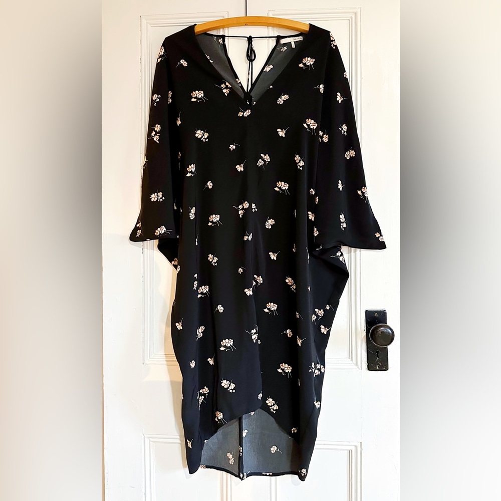 OAK + FORT Floral Draped Dress. SMALL